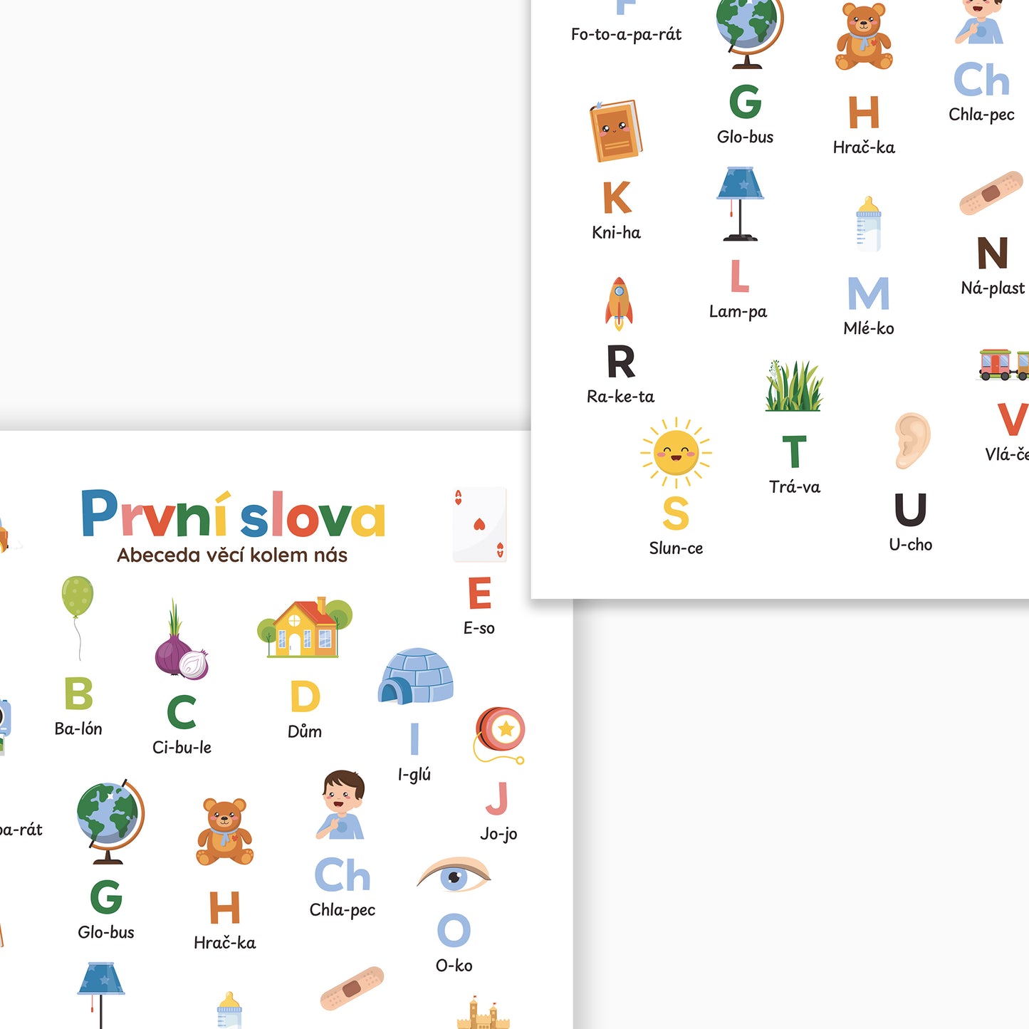 Plakát První slova – Abeceda věcí kolem nás
